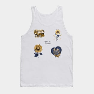 shine like a sunflower stickers pack Tank Top